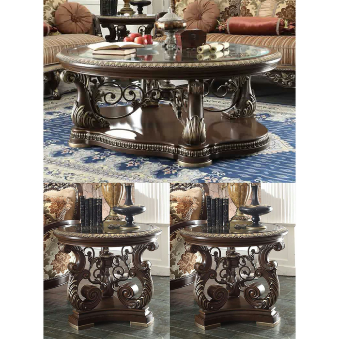 Homey Design Hd-8013 – 3 Pc Coffee Table Set Accent Furniture - Bed & Sofa Hub