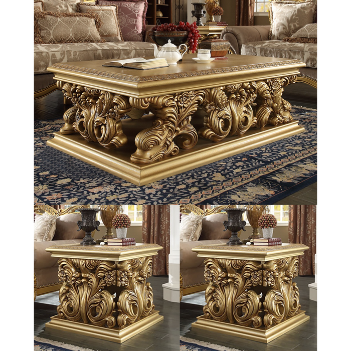 Homey Design Hd-8016 – 3 Pc Coffee Table Set Accent Furniture - Bed & Sofa Hub