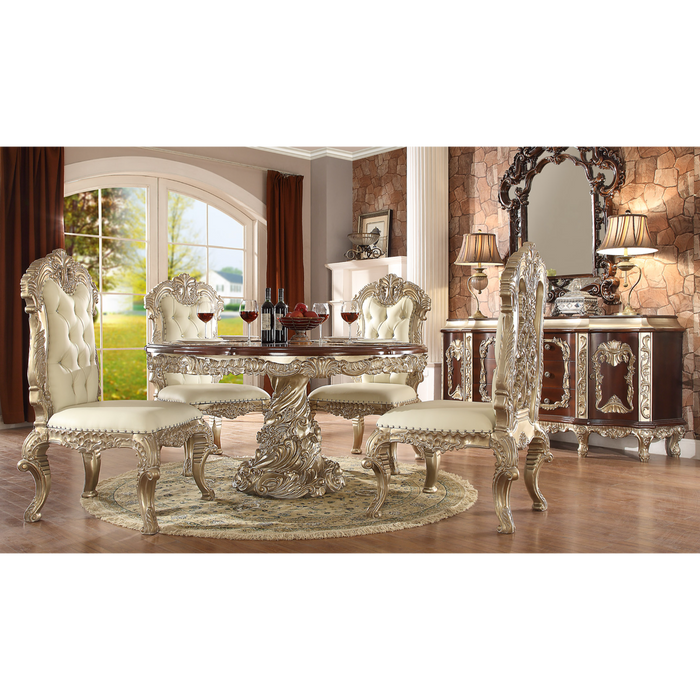 Homey Design HD-8017 – 5PC DINING SET - Bed & Sofa Hub