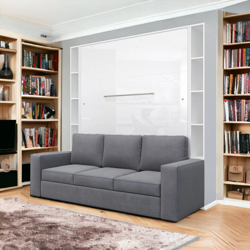 Maxima House Vertical European Queen Size Murphy Bed Invento with Sofa and Two Cabinets - Bed & Sofa Hub