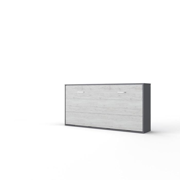 Maxima House Horizontal Murphy Bed INVENTO , European Twin Size with mattress IN-06WG - Bed & Sofa Hub