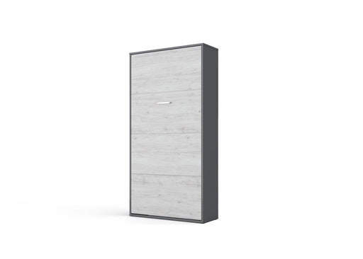 Maxima House Vertical Murphy Bed Invento, European Twin Size with mattress IN-03W - Bed & Sofa Hub