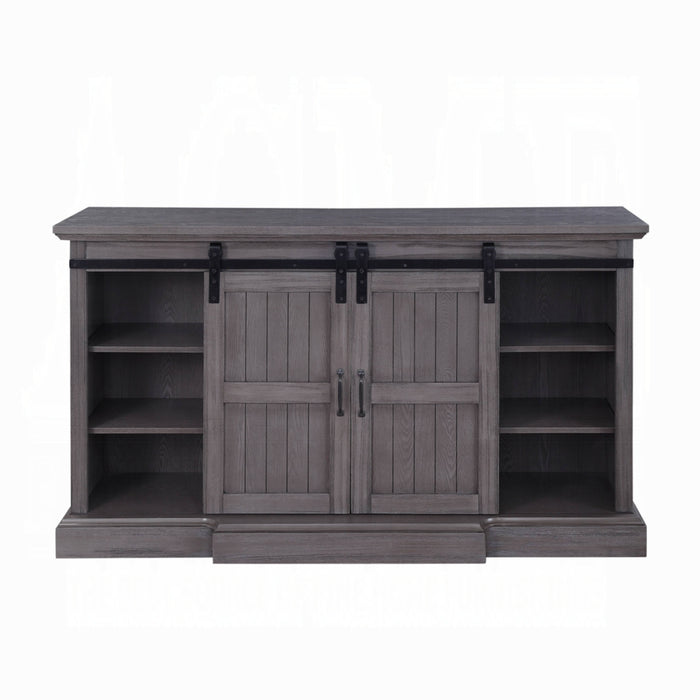 ACME Admon Tv Stand W/Fireplace - Bed & Sofa Hub