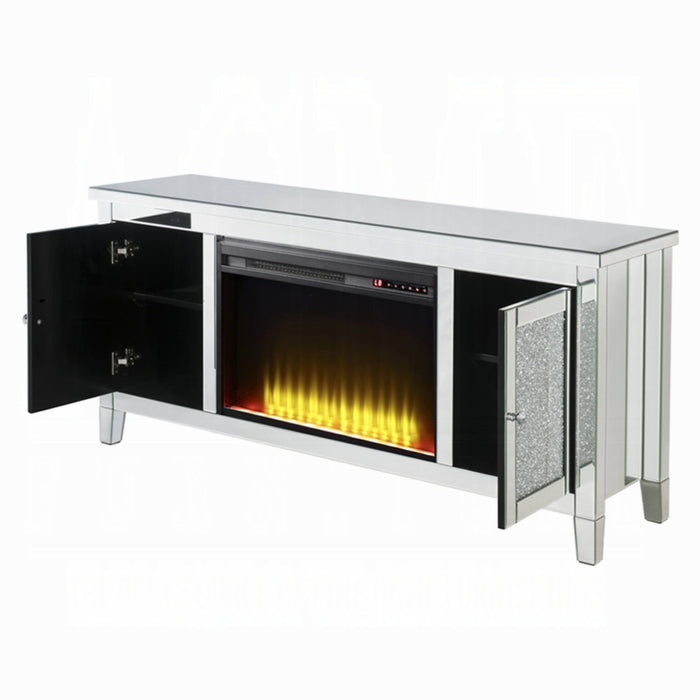 ACME Noralie Tv Stand W/Fireplace - Bed & Sofa Hub