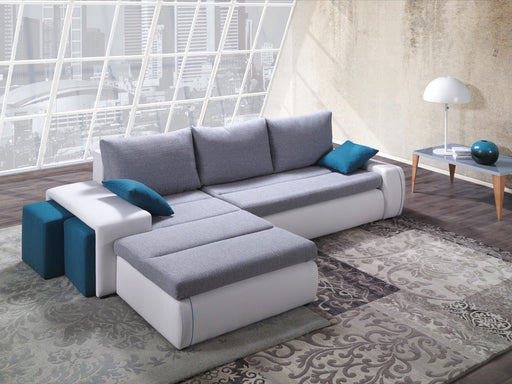 Maxima House Sectional with storage Left Facing Chaise - Bed & Sofa Hub