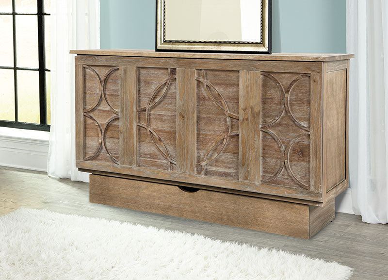 Arason Enterprises Creden-ZzZ Brussels Ash Queen Size Cabinet Bed 543-15 - Bed & Sofa Hub