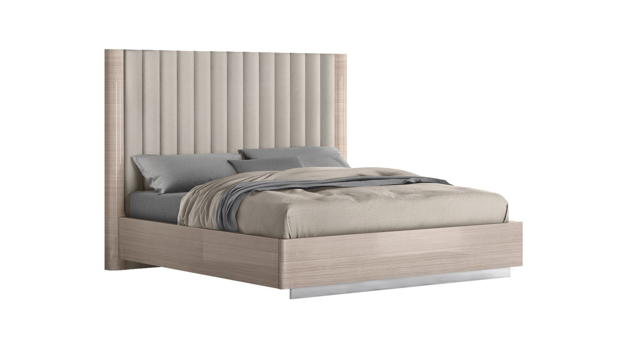 Whiteline Modern Living Waves Bed Queen BQ1753 - Bed & Sofa Hub