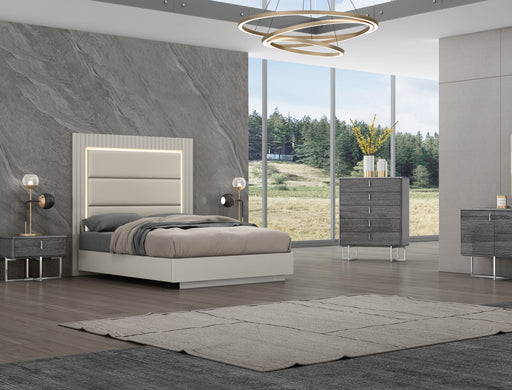 Whiteline Modern Living Chloe Bed Queen BQ1888 - Bed & Sofa Hub