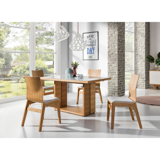 Maxima House Wooden Dining Set Madera with 4 Chairs - Bed & Sofa Hub
