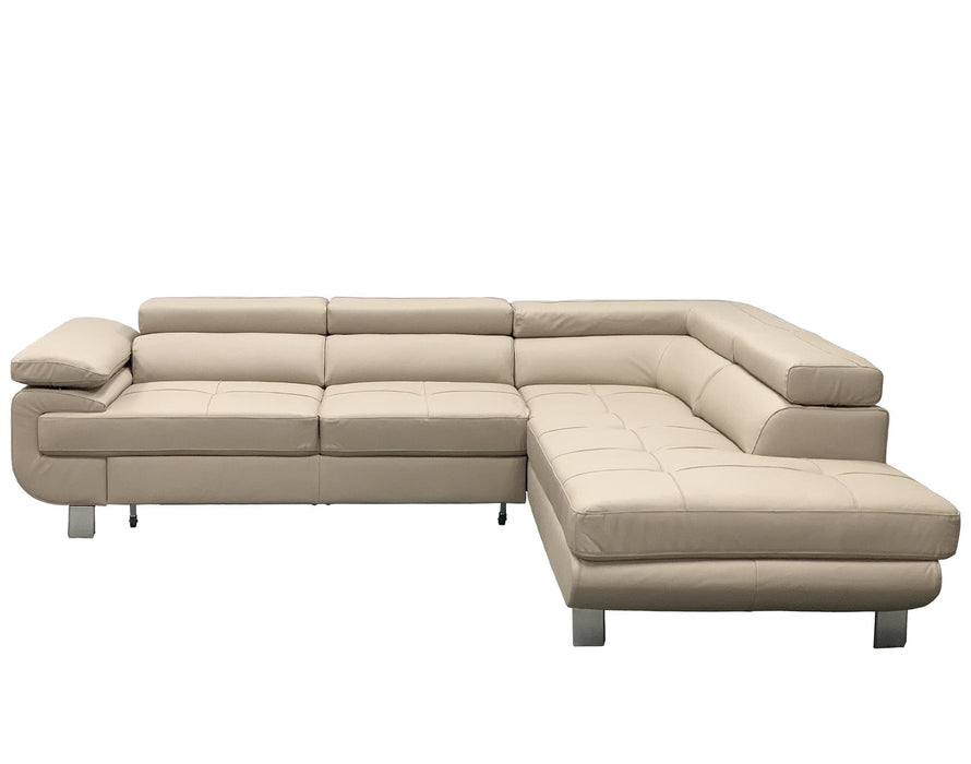 Maxima House LOTUS Leather Sectional Sleeper Sofa, Right Corner BEN028 - Bed & Sofa Hub