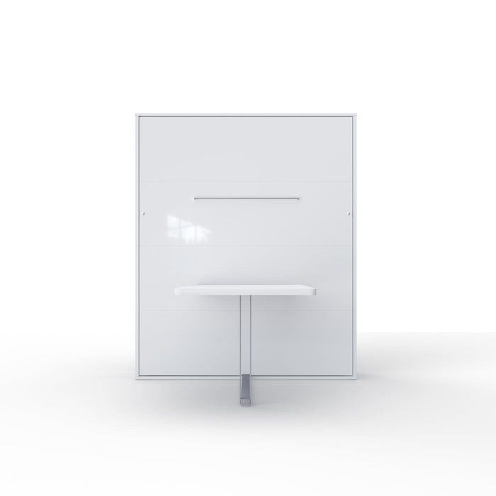 Maxima House Murphy bed with Desk European FULL XL with mattress Invento IN-01WTAB - Bed & Sofa Hub