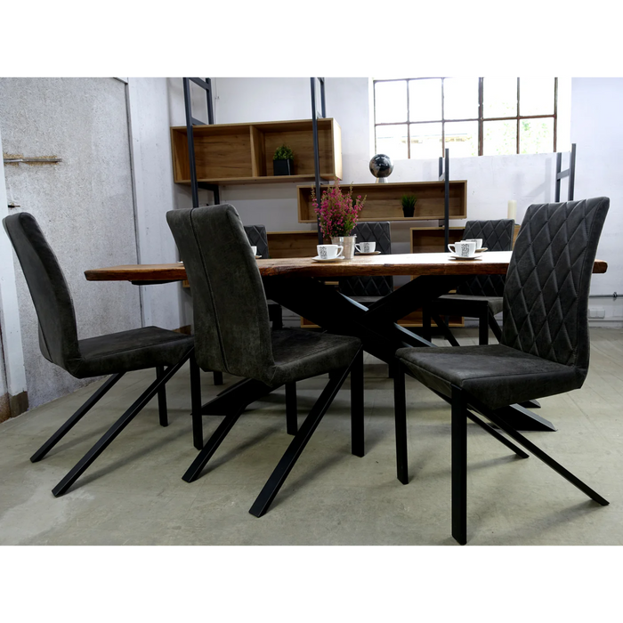 Maxima House Irvin Leather Chair, Set of 2 - Bed & Sofa Hub