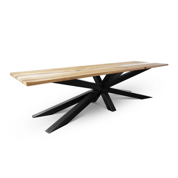 Maxima House EDDER-2X Oak wood Dining Table - Bed & Sofa Hub