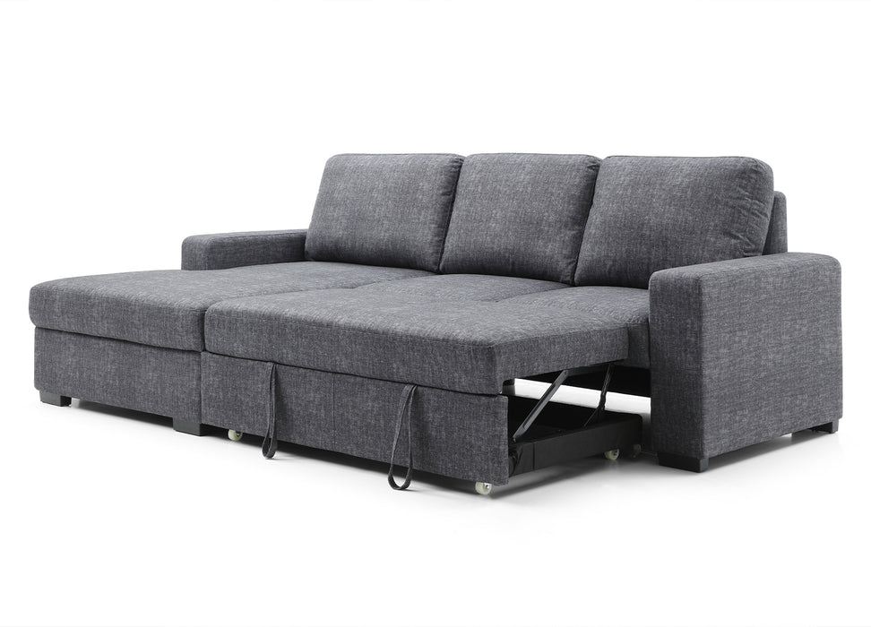 Whiteline Modern Living Elga Sectional SR1708F-LGRY - Bed & Sofa Hub
