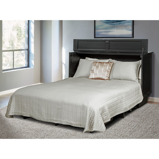 Arason Enterprises Creden-ZzZ Essex Black Queen Size Cabinet Bed - Bed & Sofa Hub