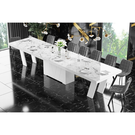 Maxima House Dining Set ALETA 11 pcs. modern Dining Table - Bed & Sofa Hub