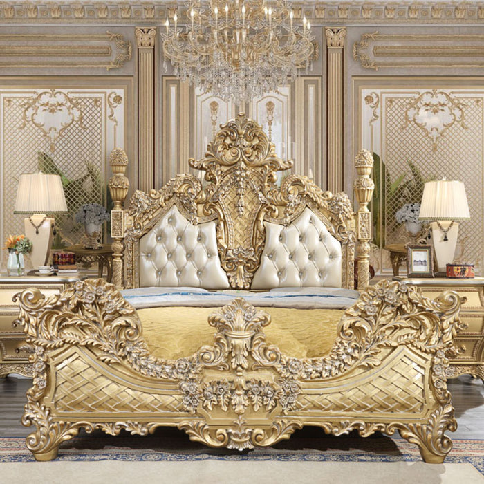 Homey Design HD-1801 – 4PC BEDROOM SET HD-1801-BSET4 - Bed & Sofa Hub