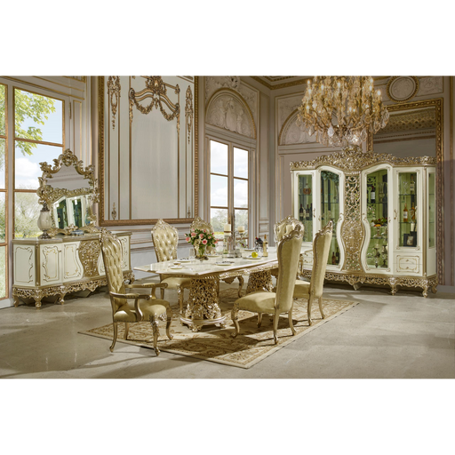 Homey Design HD-1812 – 7PC DINING SET - Bed & Sofa Hub