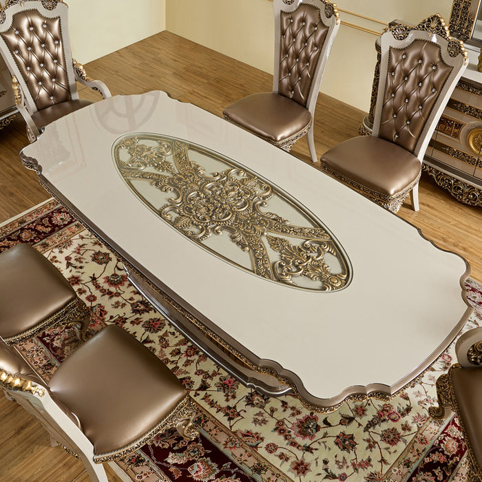 Homey Design Hd-1881 – 7 Pc Dining Set - Bed & Sofa Hub