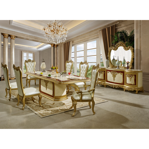 Homey Design HD-5138 – 7PC DINING SET - Bed & Sofa Hub