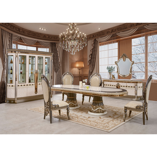 Homey Design HD-9017 – 7PC DINING SET - Bed & Sofa Hub