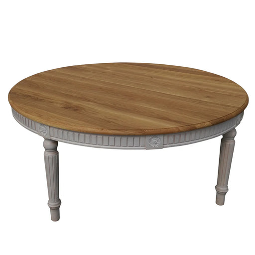 Maxima House Solid Wood Round Dining Table Badi, for Up to 6 People - Bed & Sofa Hub