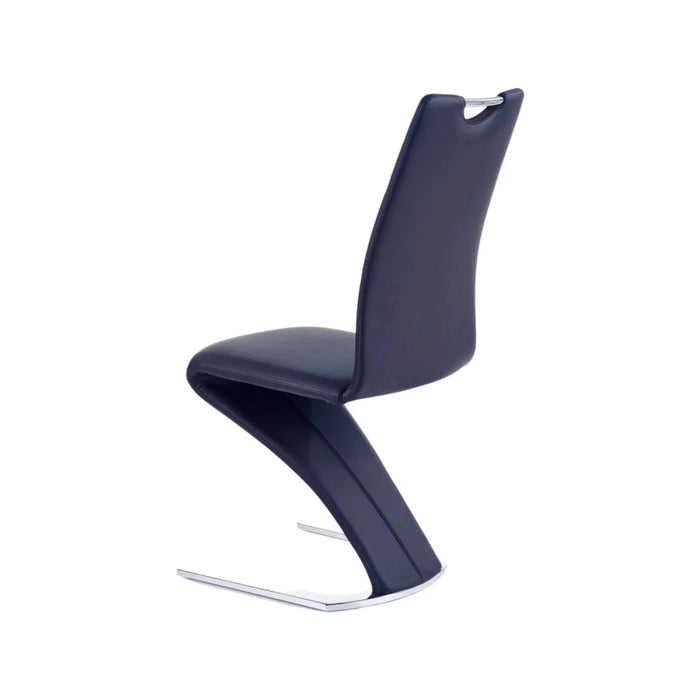 Maxima House Dining Set Toria 7 Pcs. Modern Black/white Glossy Dining Table with 2 Self-Storing Leaves Plus 6 Black Chairs - Bed & Sofa Hub