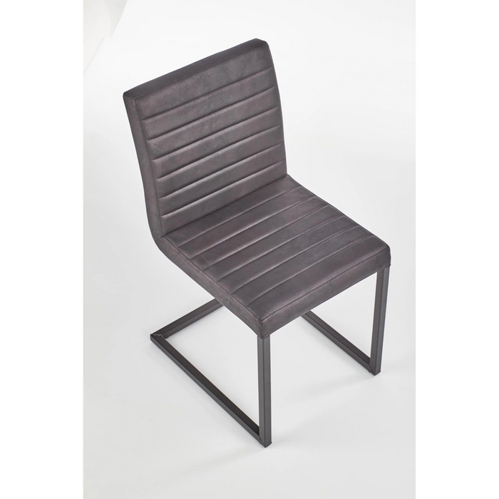 Maxima House Dining Set Anie 7 Pcs. White Modern Glossy Dining Table with 2 Self-Starting Leaves Plus 6 Chairs - Bed & Sofa Hub