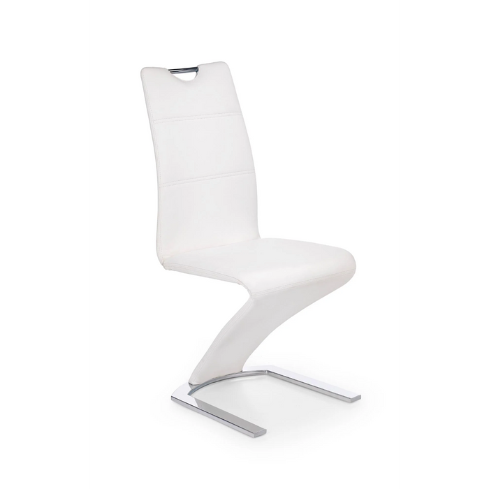 Maxima House Dining Set Feto 7 Pcs. Modern Glossy Dining Table with 2 Self-Starting Leaves Plus 6 Chairs - Bed & Sofa Hub