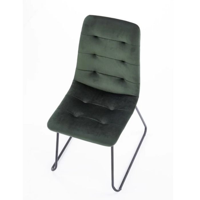 Maxima House Dining Set Aviva Ii 7 Pcs. White/ Black Modern Glossy Dining Table with 2 Self-Starting Leaves Plus 6 Chairs - Bed & Sofa Hub