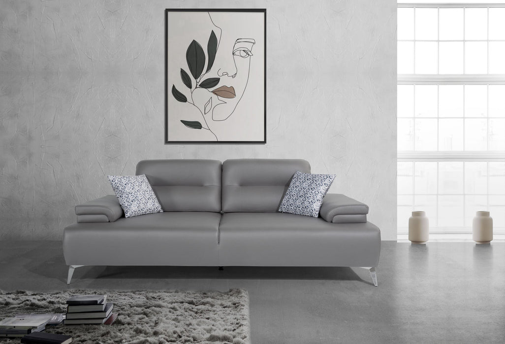 Whiteline Modern Living Ruslan Sofa SO1759-LGRY - Bed & Sofa Hub