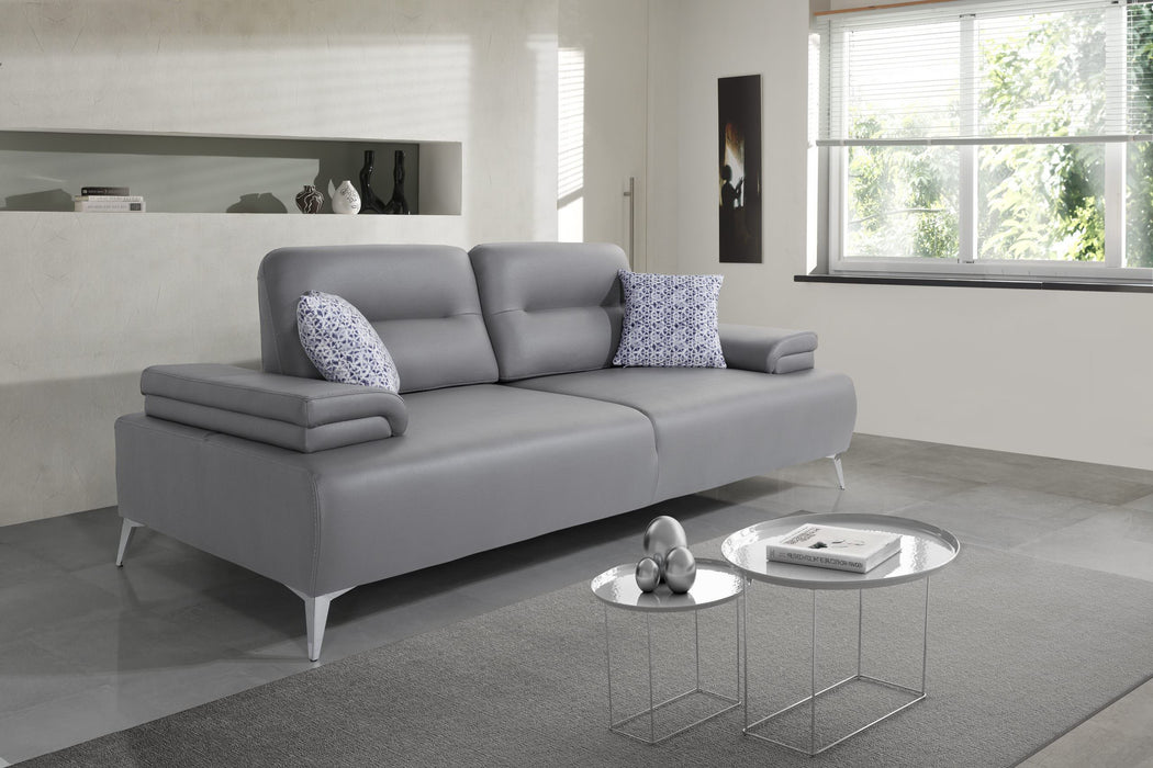 Whiteline Modern Living Ruslan Sofa SO1759-LGRY - Bed & Sofa Hub