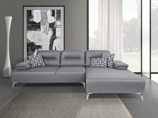 Whiteline Modern Living Ruslan Sectional SR1759-LGRY - Bed & Sofa Hub