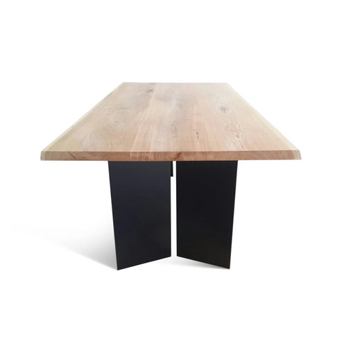 Maxima House Natural Line 180 Oak Wood Dining Table - Bed & Sofa Hub