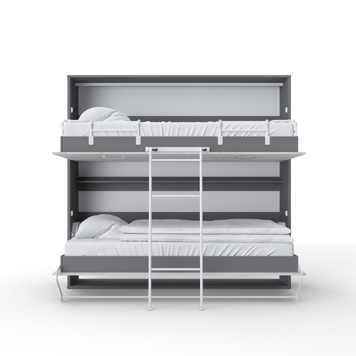 Maxima House OTIS Murphy Bunk Bed European TWIN size with mattresses OTIS-W - Bed & Sofa Hub