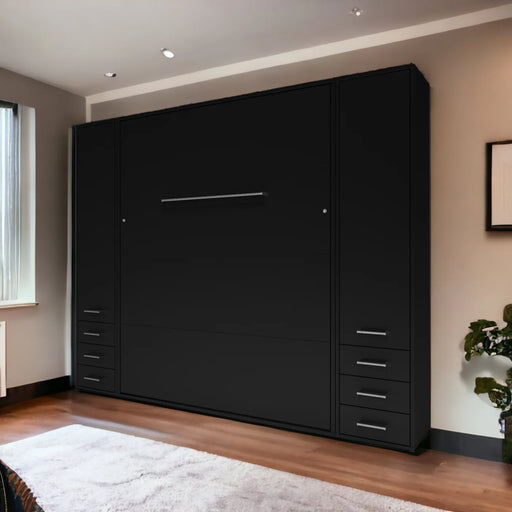 Maxima House Vertical Queen Murphy Bed Invento , with 2 Cabinets - Bed & Sofa Hub