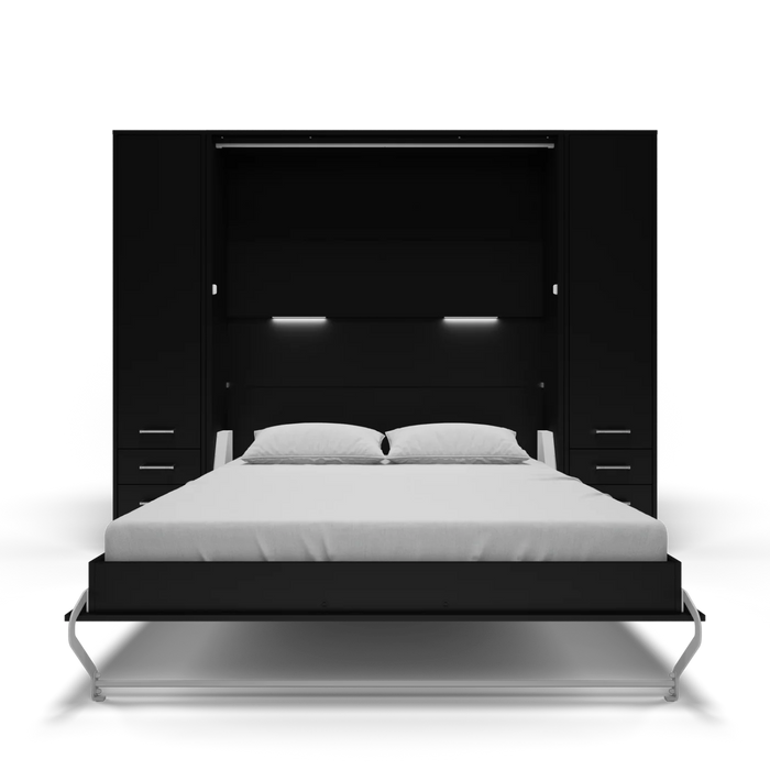 Maxima House Vertical Queen Murphy Bed Invento , with 2 Cabinets - Bed & Sofa Hub