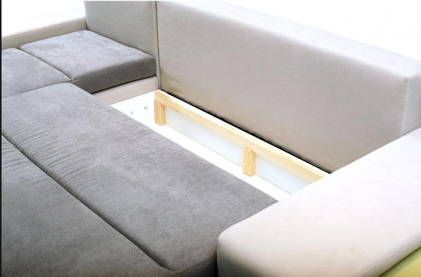 Maxima House Sectional with storage Left Facing Chaise - Bed & Sofa Hub