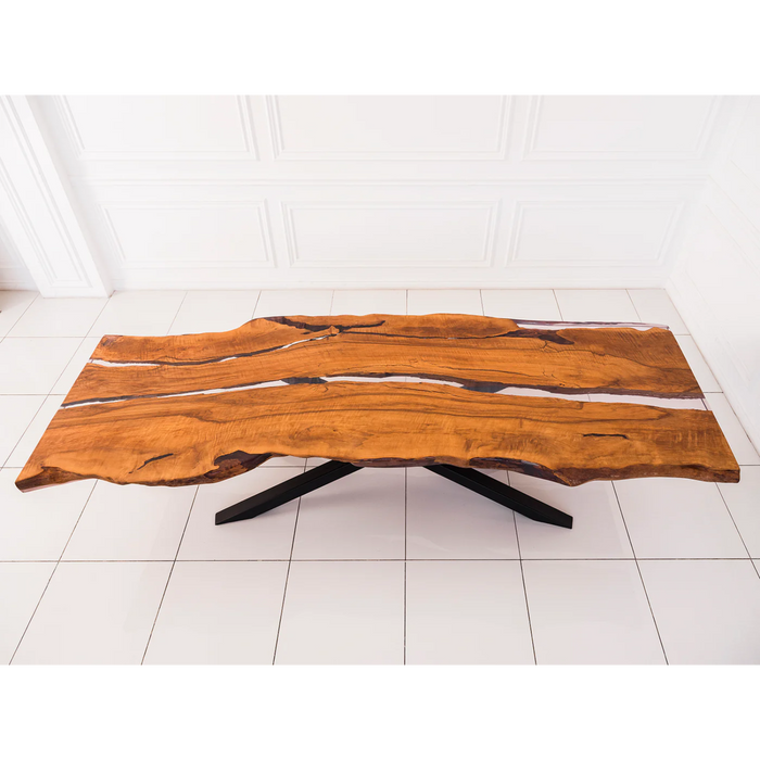 Maxima House Hornbeam Wood Dining Table RESTO filled - Bed & Sofa Hub