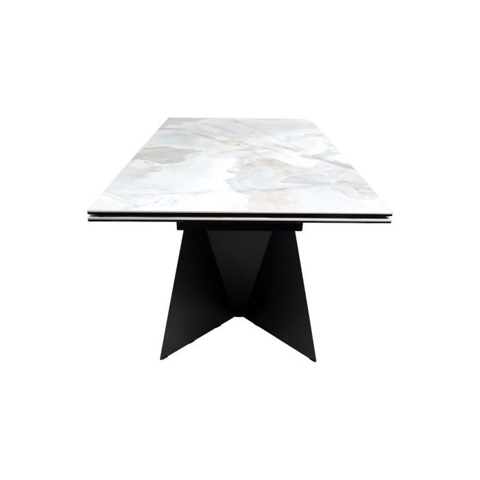 Maxima House Extendable Dining Table ALBERTO with ceramic top - Bed & Sofa Hub