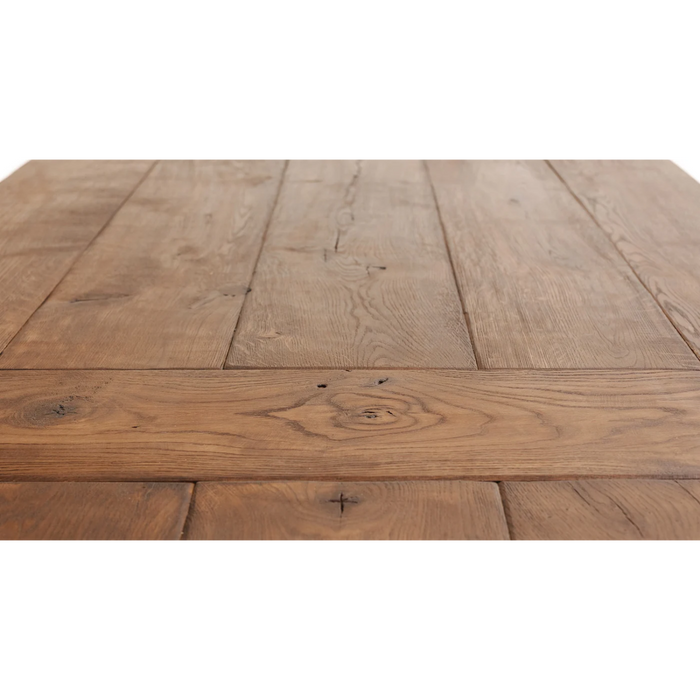 Maxima House Edder - L Oak Wood Dining Table - Bed & Sofa Hub