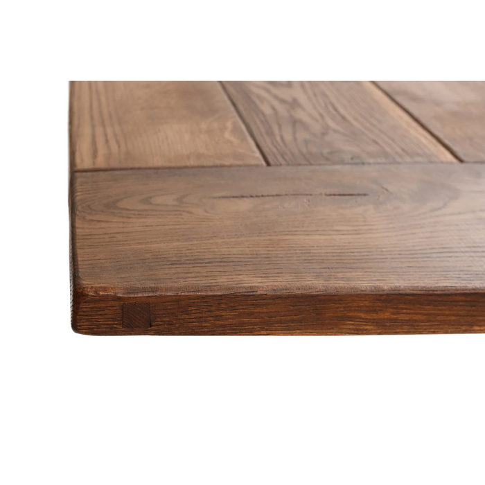 Maxima House Edder - L Oak Wood Dining Table - Bed & Sofa Hub