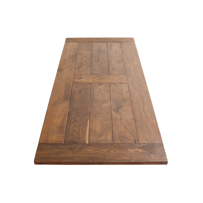 Maxima House Edder - L Oak Wood Dining Table - Bed & Sofa Hub