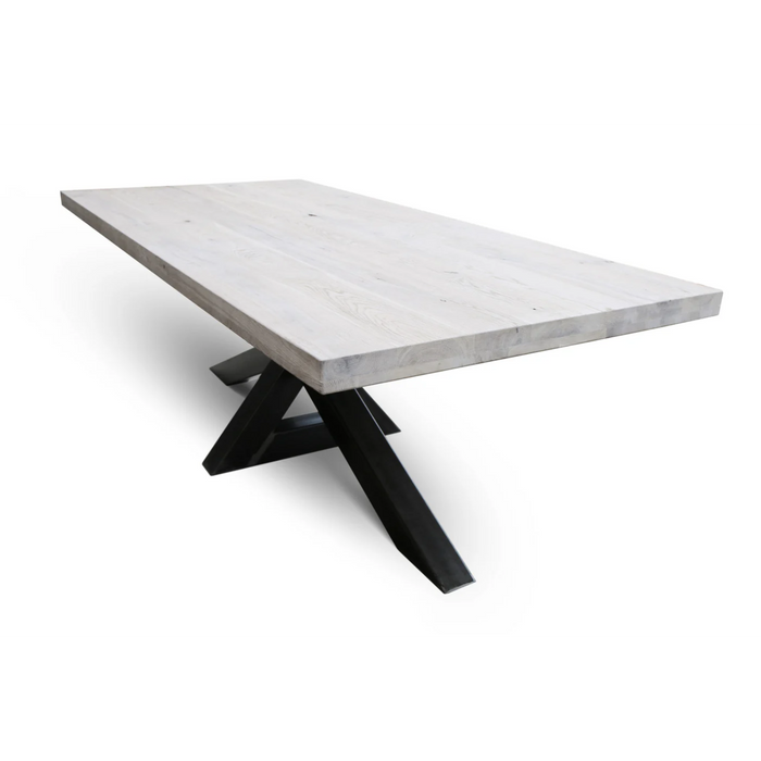 Maxima House Edder - Xw Oak Wood Dining Table - Bed & Sofa Hub