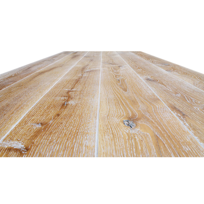 Maxima House Castle-A Oak Wood Dining Table - Bed & Sofa Hub