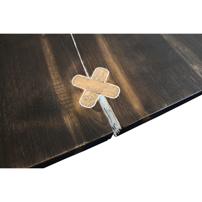 Maxima House Edder-Ur Oak Wood Dining Table - Bed & Sofa Hub