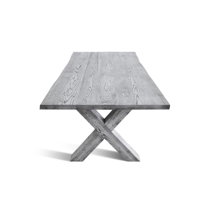 Maxima House Handmade Oak Wood Dining Table Baum-Gr - Bed & Sofa Hub