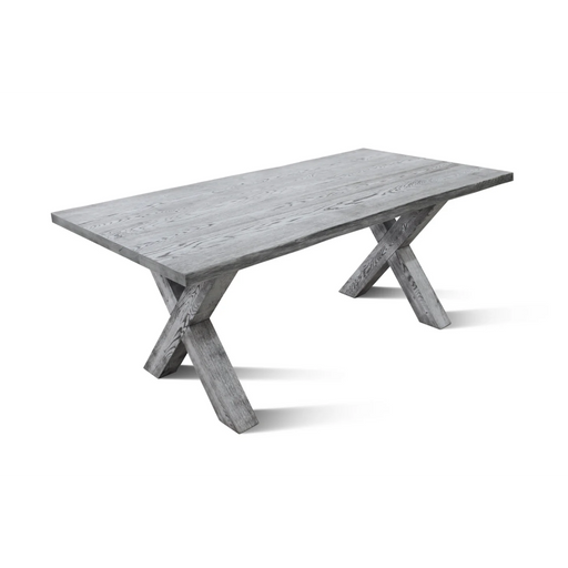 Maxima House Handmade Oak Wood Dining Table Baum-Gr - Bed & Sofa Hub