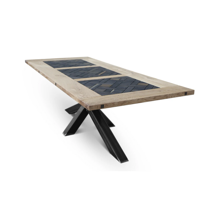 Maxima House Edder-Crue Oak Wood Dining Table - Bed & Sofa Hub