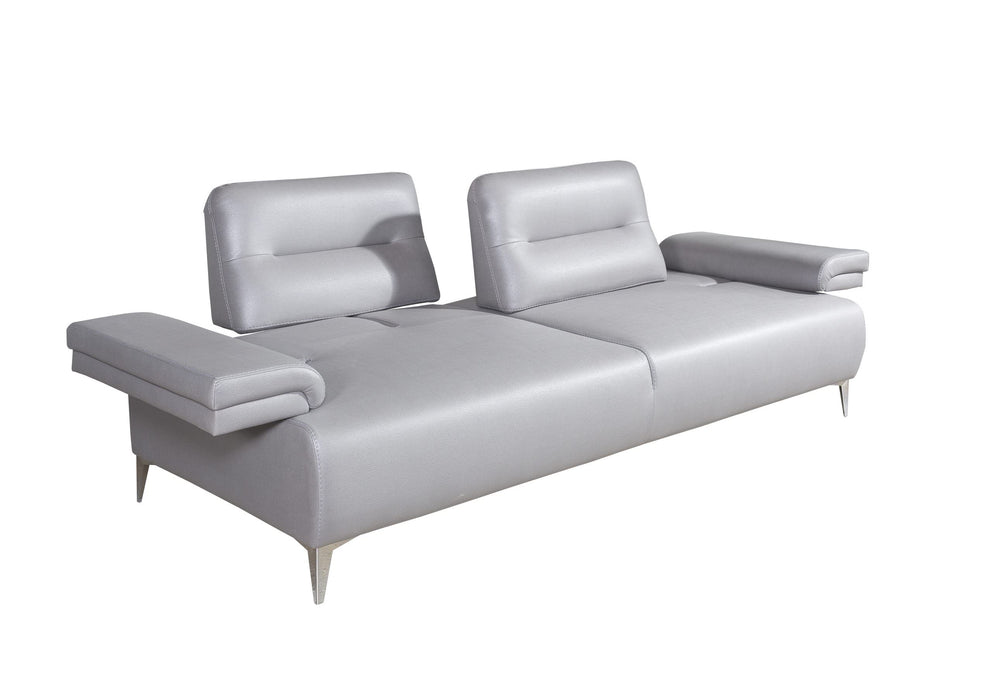 Whiteline Modern Living Ruslan Sofa SO1759-LGRY - Bed & Sofa Hub